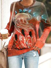 Women's Indigenous Art Print Sweatshirts