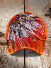 Indigenous art printed unisex hats