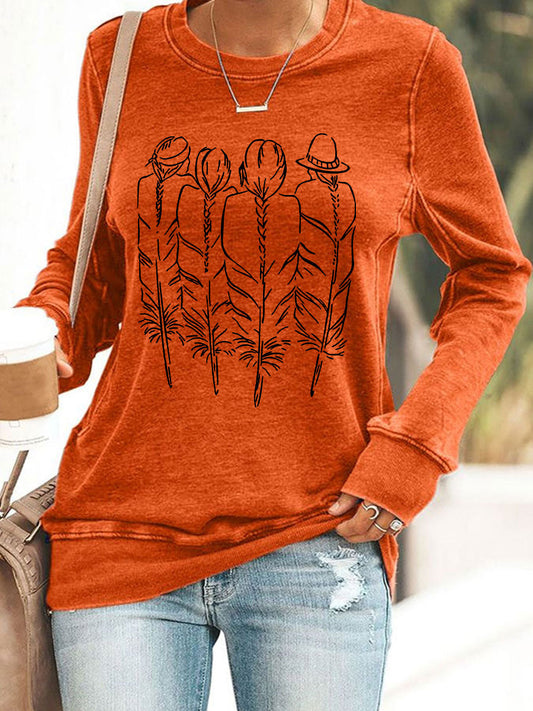 Women's orange shirt indigenous sweatshirts
