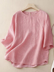 Women's Solid Color Casual Tops