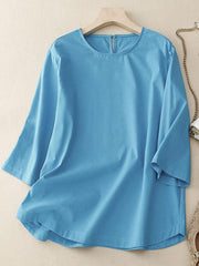 Women's Solid Color Casual Tops