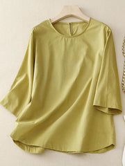 Women's Solid Color Casual Tops