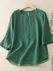Women's Solid Color Casual Tops