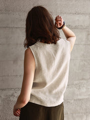 Women's Casual Linen Vest