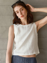 Women's Linen Vest (Two Ways to Wear)
