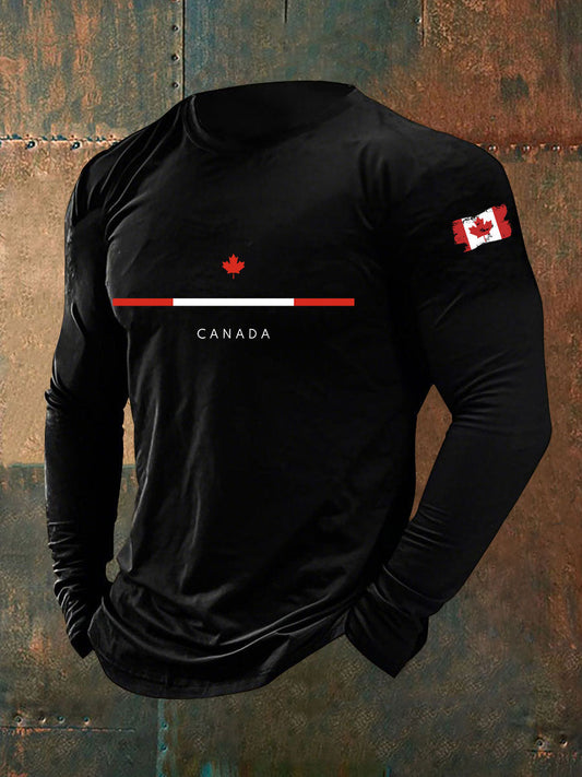Men's Canada Print Casual T-Shirt