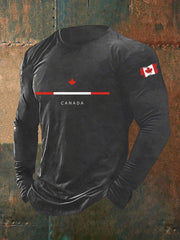 Men's Canada Print Casual T-Shirt