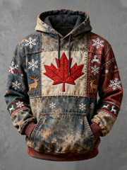 Men's Christmas Print Casual Hoodie