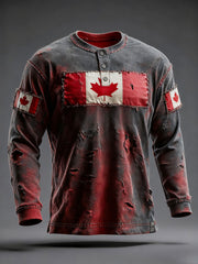 Men's Canada Print Casual T-shirt