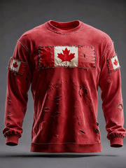 Men's Canada Print Casual Sweatshirt