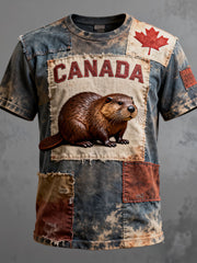Men's Canada Print Casual T-shirt