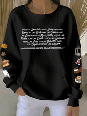 Women's Gilmore Goals sweatshirts