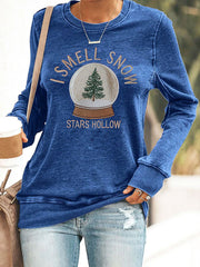 Women I smell snow autumn girl sweatshirts