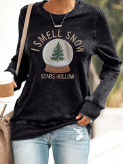 Women I smell snow autumn girl sweatshirts