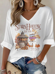 Women's Est 1779 Where You Lead, I Will Follow V-neck Tops