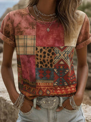 Women's Breast Cancer Geometric T-Shirts