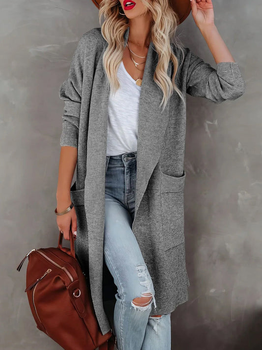 Women's Fashionable Mid-Length Woolen Coat