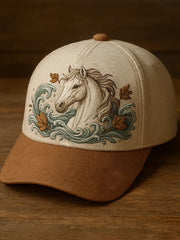 Unisex Horse Design Print Hat
