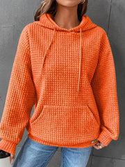 Women's Casual Waffle Hoodie