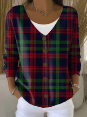 Women's Christmas Plaid Cardigans
