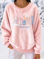 Women's Ski Print Casual Top