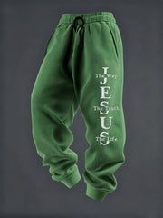 Men's Jesus The Way The Truth The Life Casual Trousers
