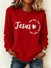 Women's Jesus The Way The Truth The LIfe Sweatshirt