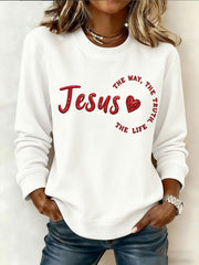 Women's Jesus The Way The Truth The LIfe Sweatshirt