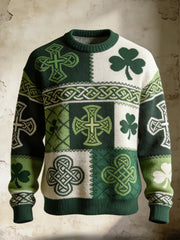 Men's St. Patrick's Day Printed Casual imitation sweater