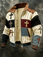 Men's Vintage Cross Faith Composite Fleece Jacket