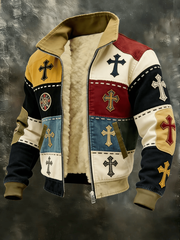 Men's Vintage Cross Faith Composite Fleece Jacket