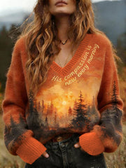 Women's Faith Print Casual Top