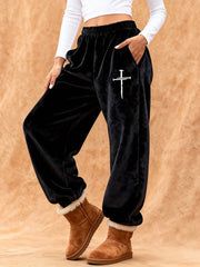 Women's Faith Print Casual Pants
