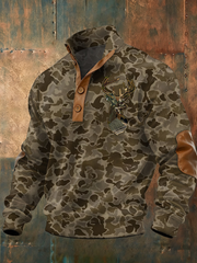 Men's Camouflage Four-button Hoodie