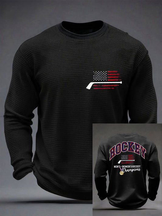 Men's American Hockey Printed Casual T-Shirt