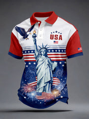 Men's USA Flag Statue of Liberty Tops