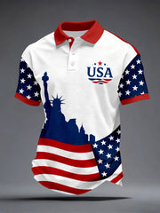 Men's USA Flag Statue of Liberty Tops