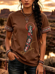 Women's Indigenous Art T-Shirt