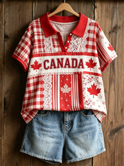 Women's Canadian Maple Leaf Casual Top