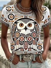 Women's Native Animal Art Print T-Shirts