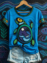 Women's Native Sea Turtle Art T-Shirts