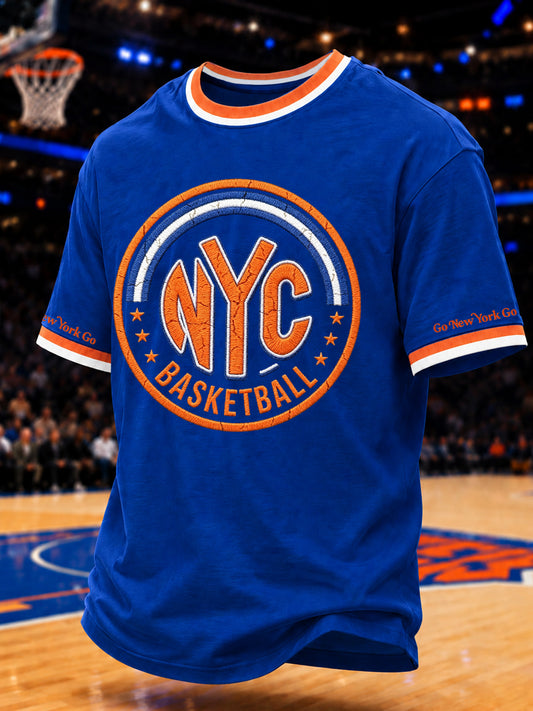 Men's Gift For Basketball Fans Print Casual Tee