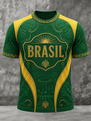 Men's Gift For Football Fans Print Casual Tee