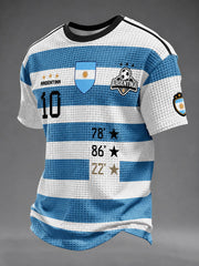 Men's Argentina Football Waffle Short Sleeve