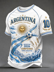 Men's 2026 Argentina Football Style T-shirt