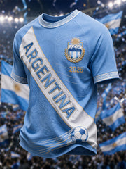 Men's Gift For Football Fans Print Casual Tee