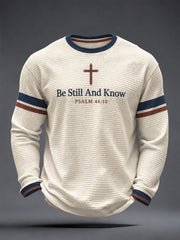 Men's Be Still and Know Waffle Top