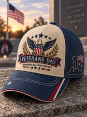 Unisex U.S. Veterans Day Printed Hat