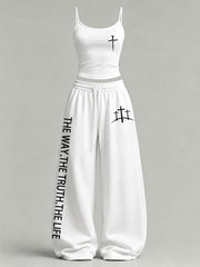 Women's 'The Way The Truth The Life' Printed Casual Set