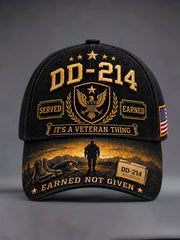 Unisex Veteran Pride DD-214 Print Hat